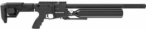 Crosman BPG22S Gunnar Pre-Charged Pneumatic 22 Pellet Overall Black With Adjustable Stock & Adj Regulator